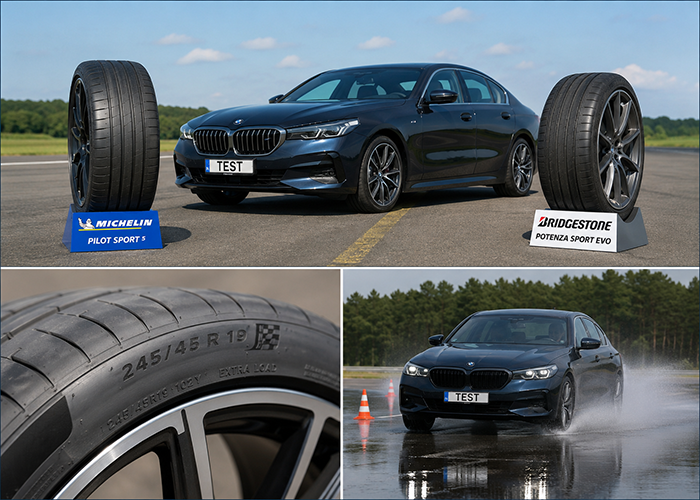 Интересующий размер шин — **245/45 R19**, популярный выбор для автомобилей, таких как **BMW 5 серии** и **Audi A6**.  Для получения дополнительной информации о различных размерах шин вы можете ознакомиться с нашей актуальной таблицей размеров шин.  Испытания проводились с использованием автомобиля **BMW 5 серии** в качестве тестового автомобиля.