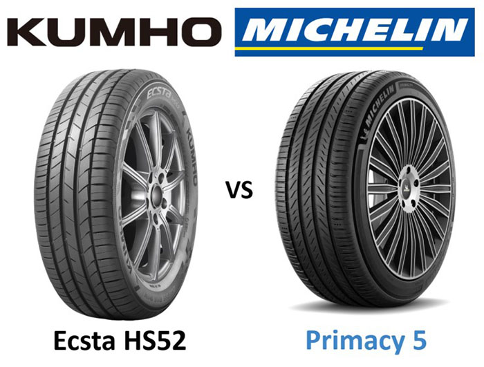 Летние шины: анализ моделей Kumho Ecsta HS52 и Michelin Primacy 5