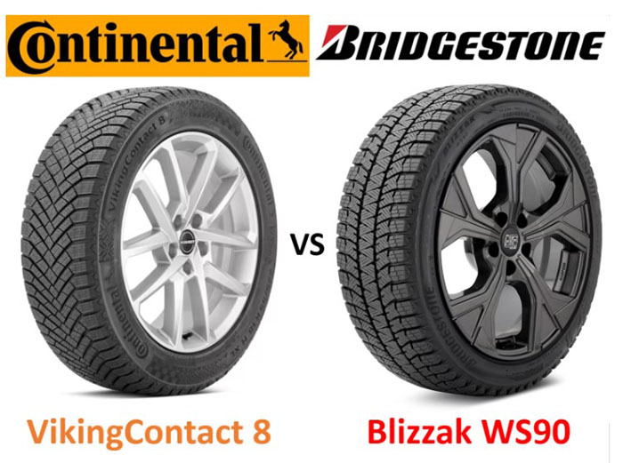 Continental VikingContact 8 или Bridgestone Blizzak WS90 — что лучше?