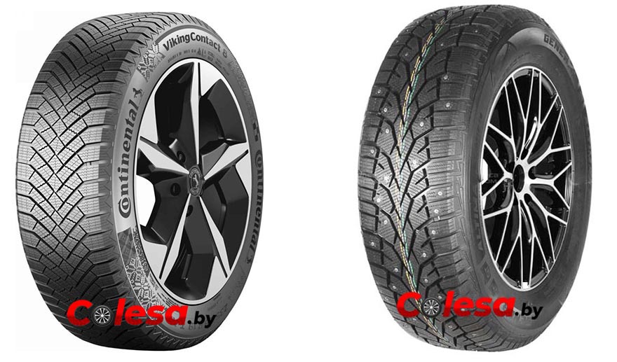 Результаты: Continental VikingContact 8 vs General Altimax Arctic 12  Результаты ниже взяты из теста Tire Rack «All-Weather vs. Winter Tires: The Definitive Test». В этот раз на собственном испытательном полигоне Tire Rack были протестированы 10 моделей шин.  На графике представлено сравнение Continental VikingContact 8 и General Altimax Arctic 12 по основным категориям характеристик. За эталон была принята Continental VikingContact 8, поэтому её результат обозначен как 100%.  При оценке субъективных характеристик использовалась шкала, где 1 балл соответствует 5% разницы. Например, если одна шина получает оценку 7 баллов, а другая — 6 баллов, первая считается лучше второй на 5%.  Таким образом, показатели на графике позволяют наглядно оценить разницу между Continental VikingContact 8 и General Altimax Arctic 12 в различных условиях эксплуатации.